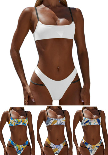 Cuffia da nuoto personalizzata Nessun minimo Abiti personalizzati della squadra Bikini da donna Costumi da bagno a due pezzi