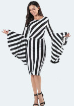 Women's Stripe Plus Size Dress