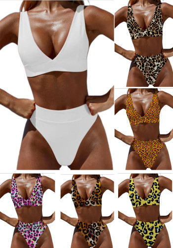 Benutzerdefinierte Foto-Badeanzug-Frauen plus Größen-Bikini-zweiteilige Badebekleidung