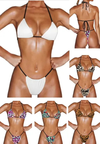Custom Bathing Suit with Picture Women's Bikini Two Pieces Swimwear