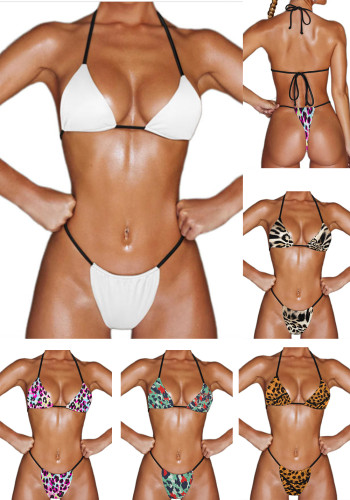 Benutzerdefinierte Badeanzug mit Bild Damen Bikini zweiteilige Badebekleidung