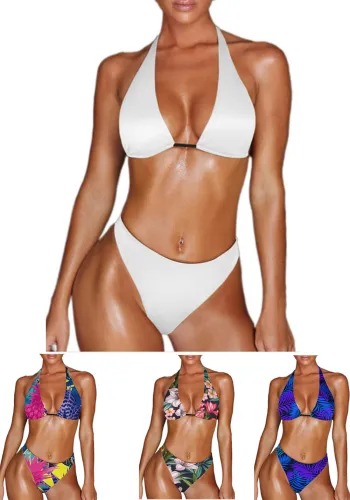 Custom Bathing Suits with Face Women's Bikini Two Pieces Swimwear