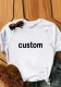 Customize holiday print t-shirt
