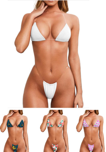 Maillot de bain deux pièces bikini photo personnalisé pour femme