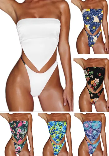 Custom Bathing Suit with Face Women's Bikini Two Pieces Swimwear