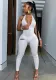 Customize Women Fit V-neck Sleeveless Jumpsuit