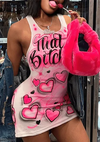 Women Sleeveless Printed Dress