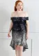 Plus Size Women Sequin Formal Party Mermaid Dress