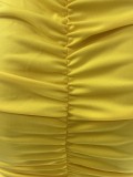 Women's Fashion Classic Pleated Sexy Fit Bodycon Dress