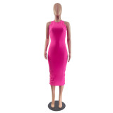 Women's Fashion Classic Pleated Sexy Fit Bodycon Dress