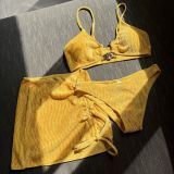 Summer Three-Piece luxury bikini skirt swimsuit