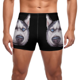 customize Pet Face boxer swim trunks Men's custom speedos
