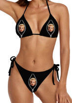 personaliza tu propia cara traje de baño sexy mujer dos piezas bikini personalizado diseño traje de baño