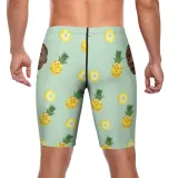 mens custom face swimwear Personalized print boxer swim trunks