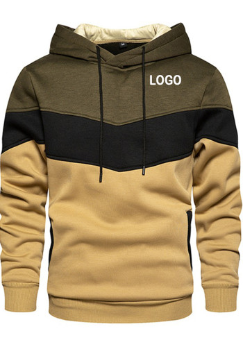 Personaliseer heren hoodies met kleurvlakken