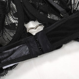Lace See-Through Summer Thin Sexy Lingerie Sexy Suit Leg Ring Women