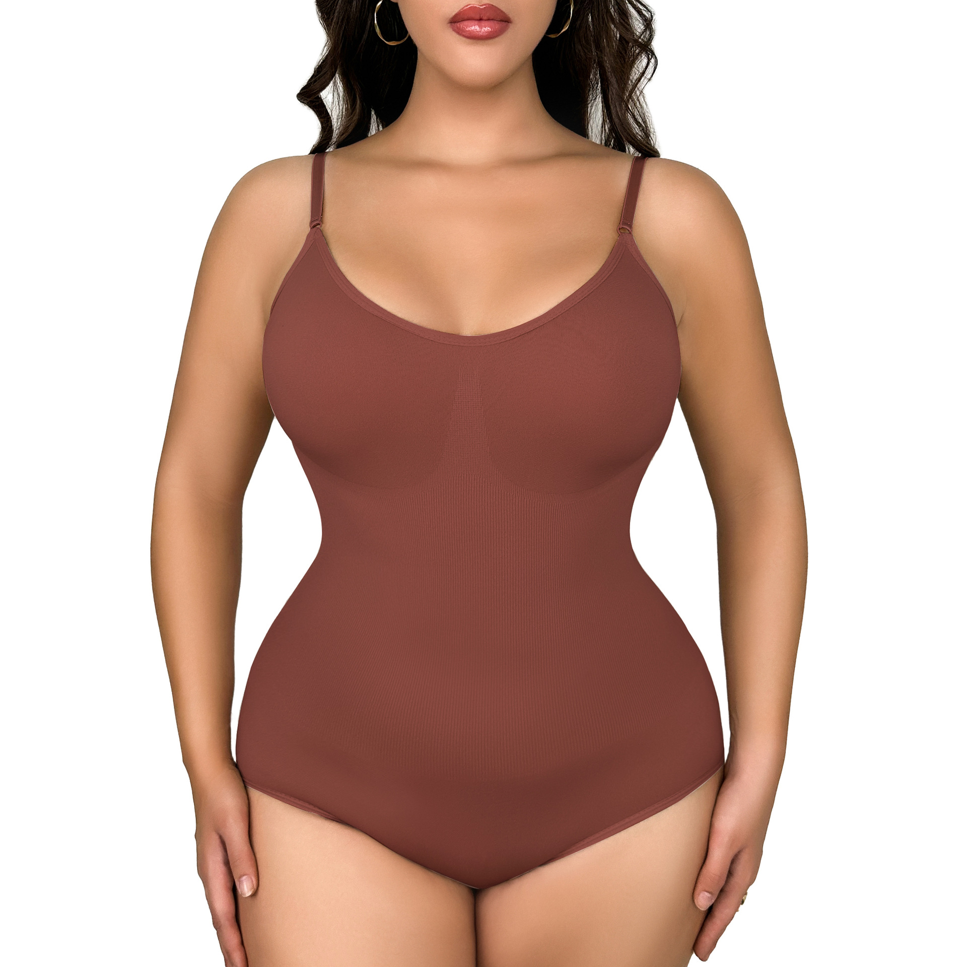 Plus Size Seamless Tummy Control Bodysuit Body Shaper Butt Lift Body  Shapewear Women's Short Sleeve Bodysuit T-Shirt