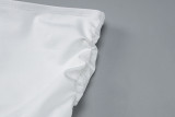 Conjunto de dos piezas de falda plisada y top de tirantes sexy de verano para mujer
