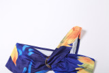 Conjunto de dos piezas de falda plisada y top con hombros descubiertos y hombros oblicuos para mujer