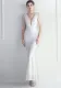 Women Beaded Sequin Maxi Mermaid Evening Gown