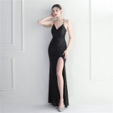WomenSexy Backless Formal Party Evening Dress