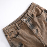 Women's Spring Summer Fashion Street Pocket Trousers Denim Pants