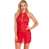 Emotional underwear women's emotional pajamas lace See-Through overalls sexy nightdress
