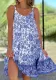 women's double sided watermark loose dress with polka dot