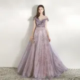 Formal Party Evening Dress Girl Chic Sequin Trailing Dress（Processing time need 3-6 days）