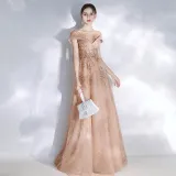 Formal Party Evening Dress Girl Chic Sequin Trailing Dress（Processing time need 3-6 days）