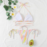 Traje de baño de mujer bikini de dos piezas con estampado sexy