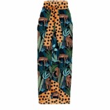 Sexy Women's Leopard Print One-Piece Swimsuit Sunscreen Beach Skirt Two-Piece Set