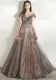 Formal Party Evening Dress Girl Chic Sequin Trailing Dress（Processing time need 3-6 days）