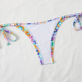 Traje de baño de mujer bikini de dos piezas con estampado sexy
