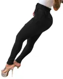 Fall High Waist Slim Fit Denim Pants Women's Ripped Tight Jeans