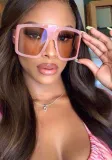 Women large frame gradient sunglasses
