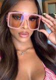 Women large frame gradient sunglasses