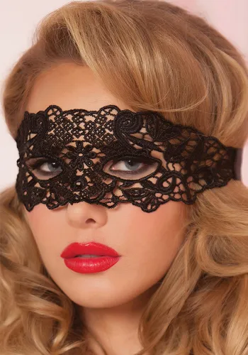 Women Sexy Lingerie lace mask cutout veil party black prom nightclub sexy eye mask