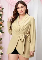 Plus Size Women Sexy Lace Up Dress