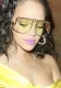 Women punk studded retro sunglasses