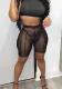 Women Summer Sexy See-Through Mesh Shorts