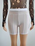 Women Summer Sexy See-Through Mesh Shorts