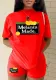 Women's T-Shirt Shorts Casual Sports Two Piece Set