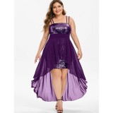 Women's Spring Summer Sequin Dress Plus Size