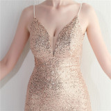 Beaded Sequins Camisole Bodycon Sexy Dress