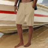 Men's Beach Casual Summer Stretch Drawstring Loose Pocket Shorts