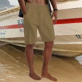 Men's Beach Casual Summer Stretch Drawstring Loose Pocket Shorts