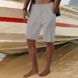 Men's Beach Casual Summer Stretch Drawstring Loose Pocket Shorts