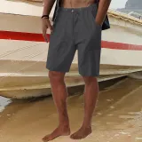 Men's Beach Casual Summer Stretch Drawstring Loose Pocket Shorts