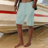 Men's Beach Casual Summer Stretch Drawstring Loose Pocket Shorts